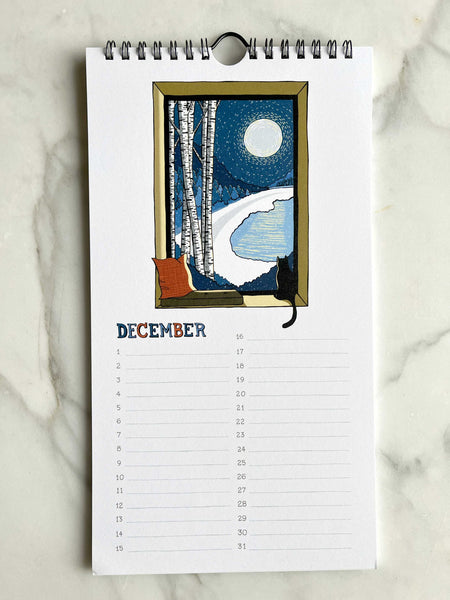 Perpetual Calendar: Quiet Spaces, Peaceful Places