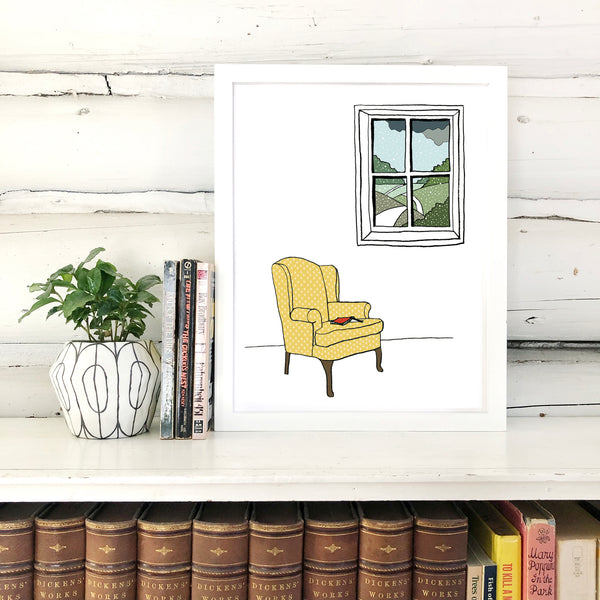 Armchair by the Window Print