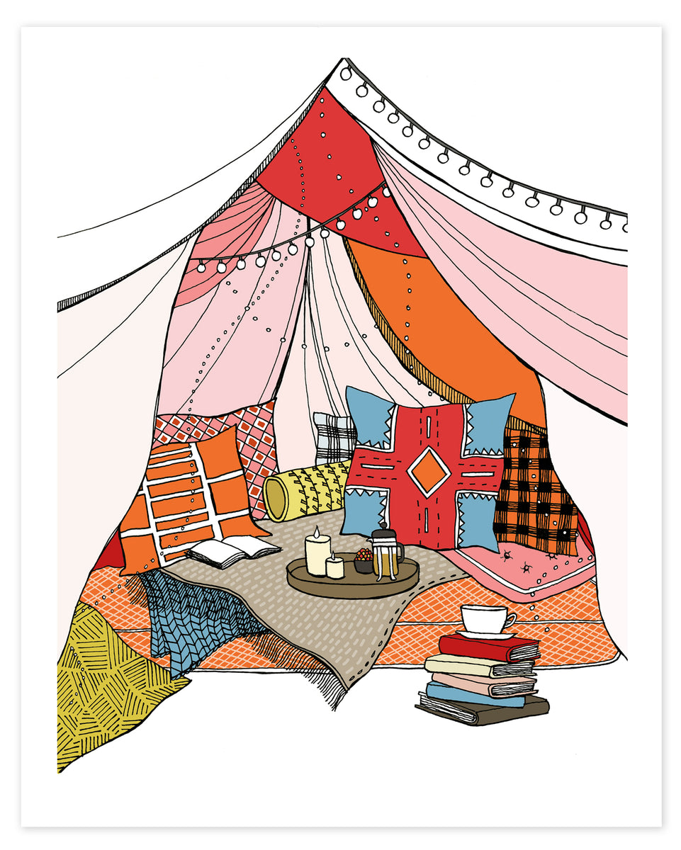blanket tent Blanket Fort Print