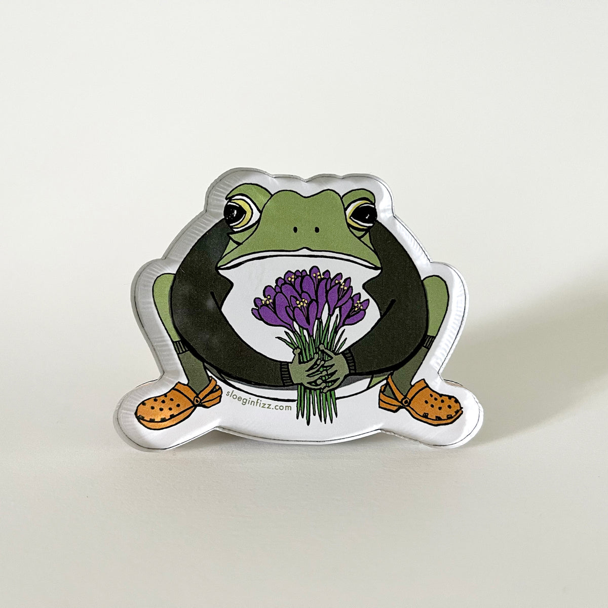 King Frog Pin Magnet