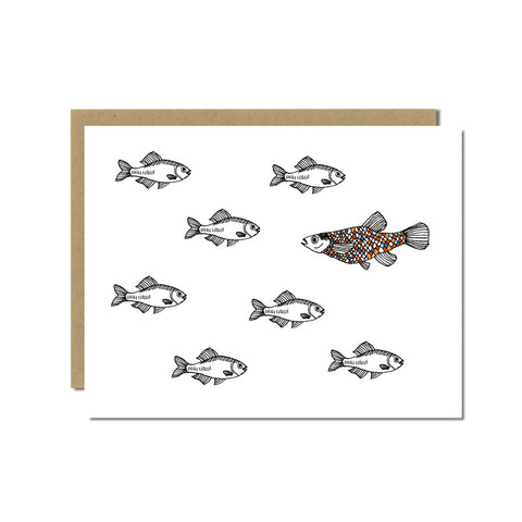 A Fish of a Different Color Greeting Card