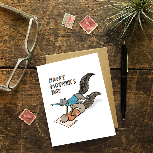 Flying Squirrel Mother's Day Greeting Card