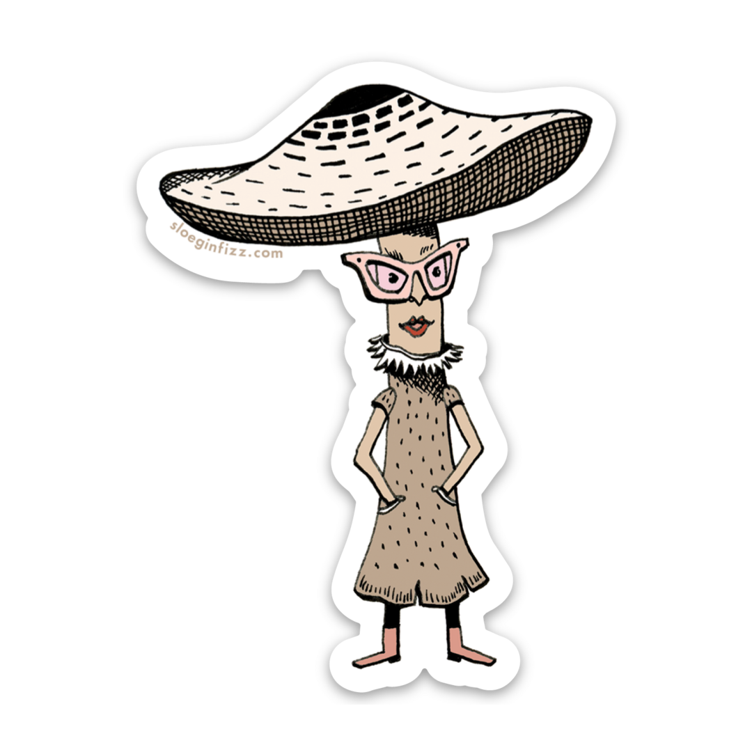 Sassy Mushroom Sticker