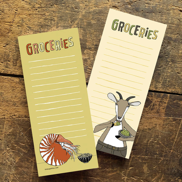 You Pick: Set of Two Grocery List Notepads