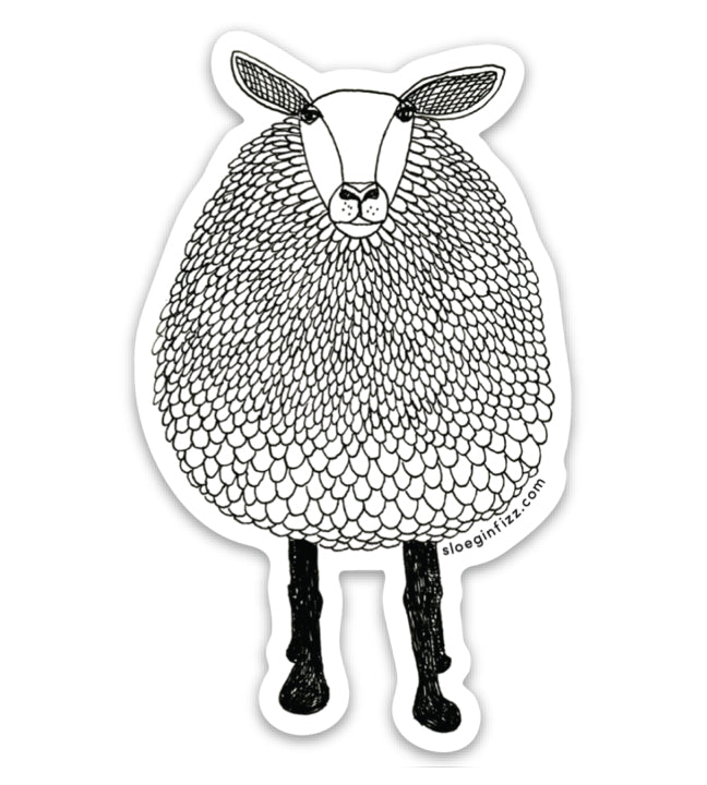 Sheep Vinyl Sticker – Sloe Gin Fizz