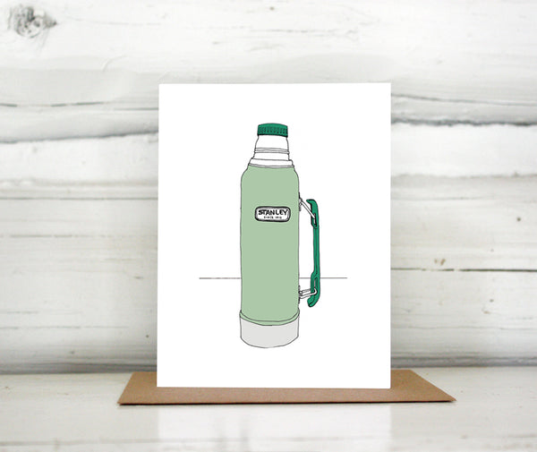 Stanley Thermos Greeting Card