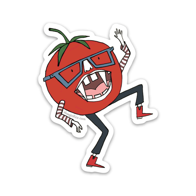 Wild Fanged-Tomato Dancer Vinyl Sticker – Sloe Gin Fizz