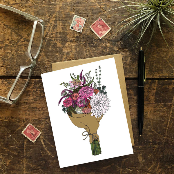 Fresh Cut Bouquet Greeting Card