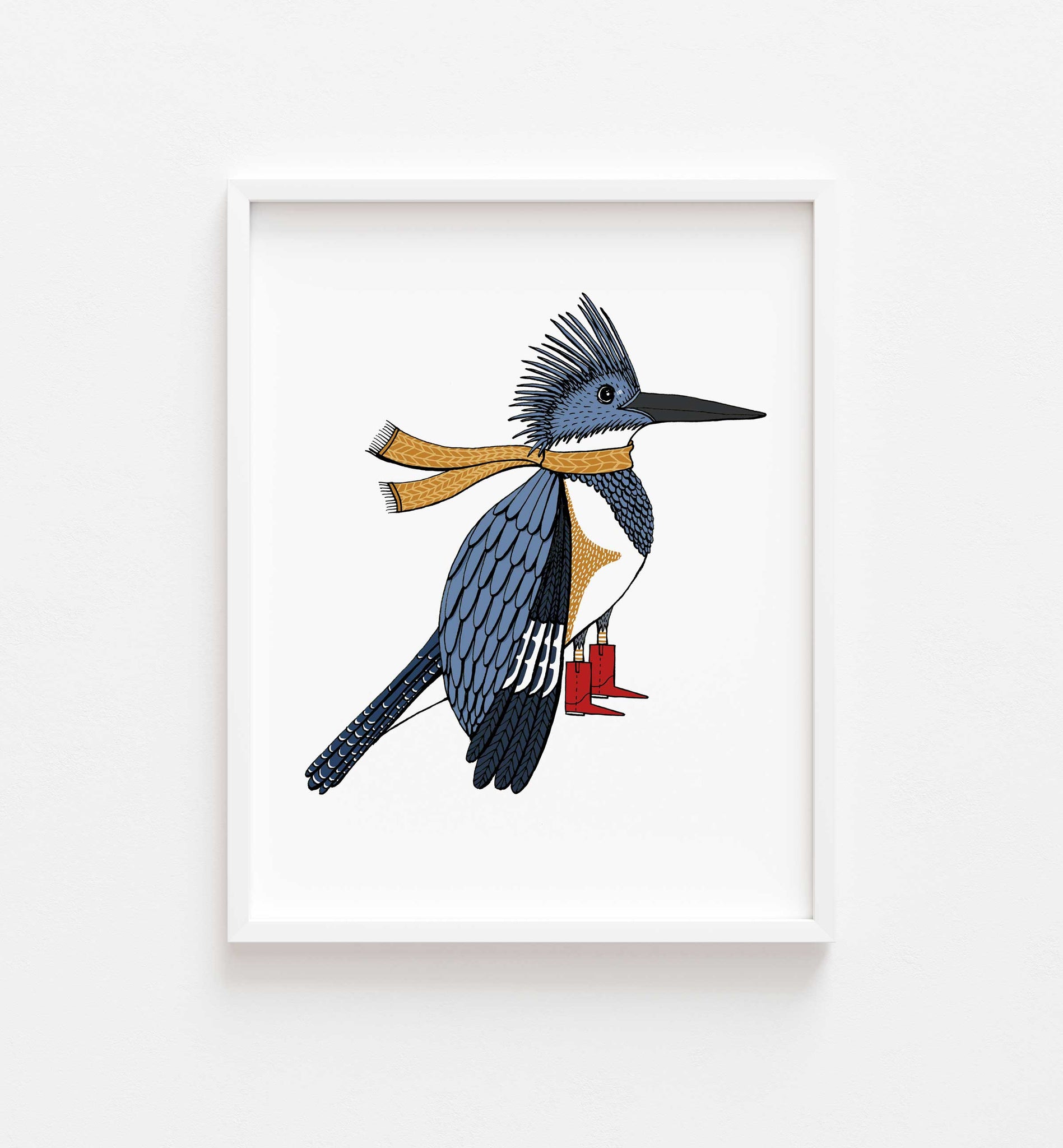 Winter Kingfisher Print