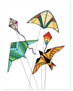 Colorful Kites Print