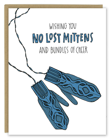 New! No Lost Mittens Holiday Card — Single Card