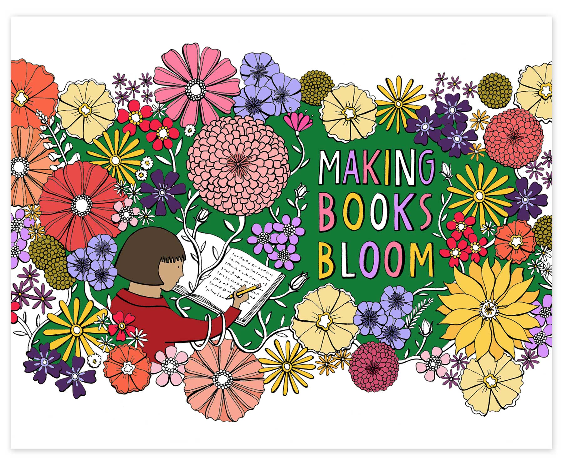 Making Books Bloom Print