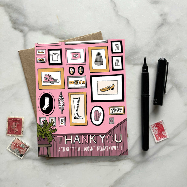 Gallery Wall Thank You Greeting Card