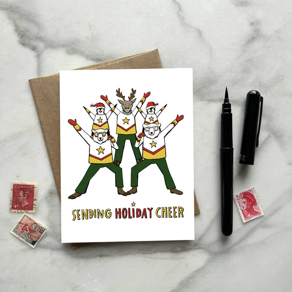 Sending Holiday Cheer Greeting Card — Single Card