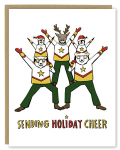 New! Sending Holiday Cheer Greeting Card — Single Card