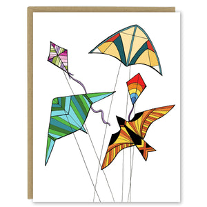 Colorful Kites Greeting Card