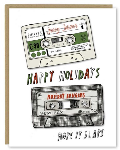 New! Mixed Tape Holiday Card — Boxed Set of 8