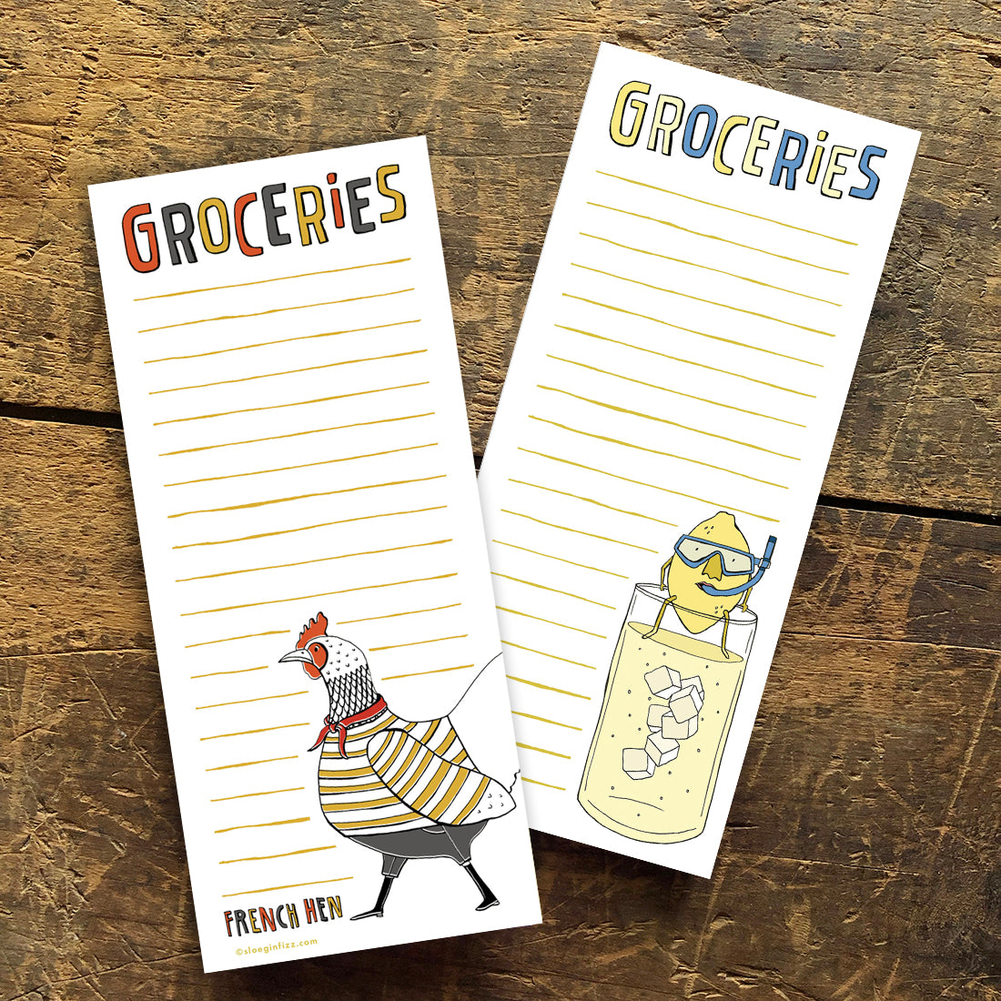 You Pick: Set of Two Grocery List Notepads
