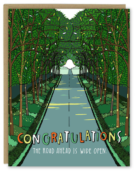Open Road Congratulations Greeting Card