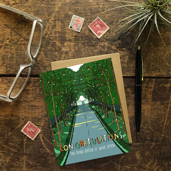 Open Road Congratulations Greeting Card