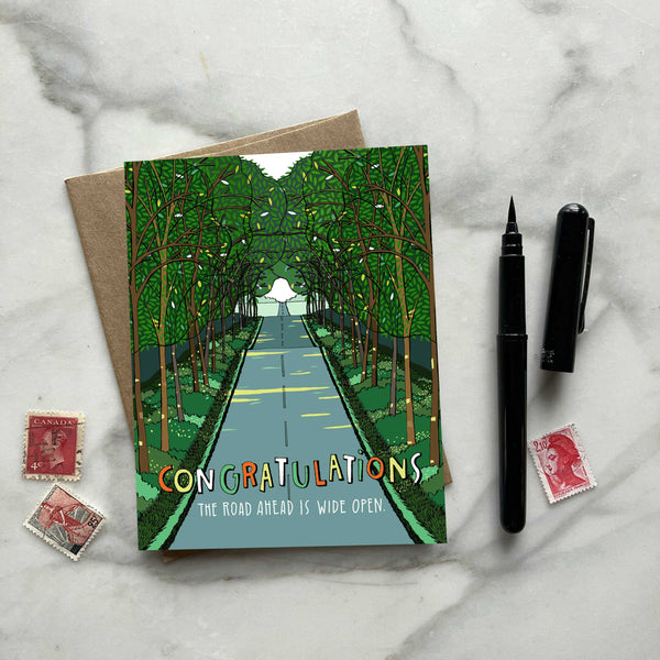 Open Road Congratulations Greeting Card