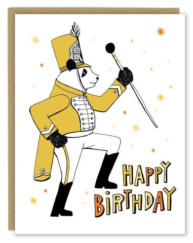 Panda Parade Birthday Greeting Card
