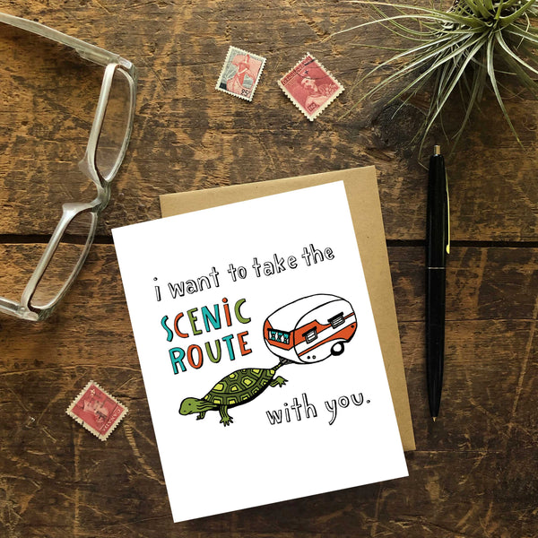 Scenic Route Love Greeting Card