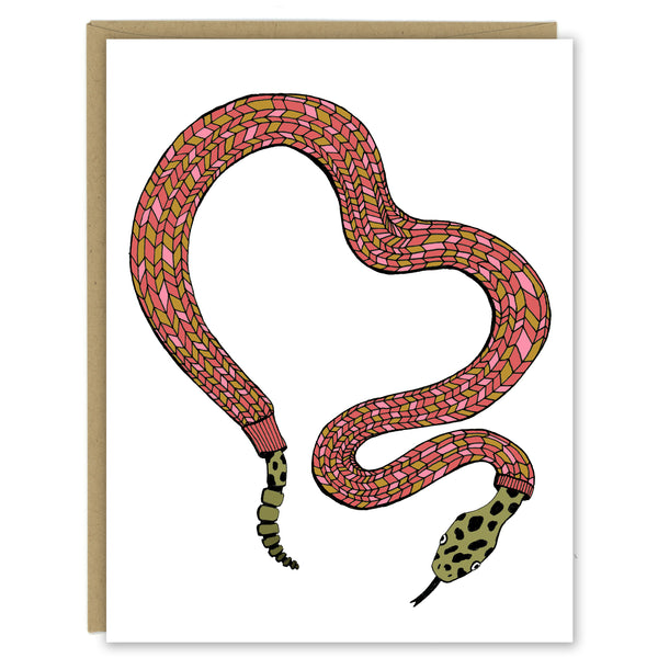 Snake in a Sweater Greeting Card