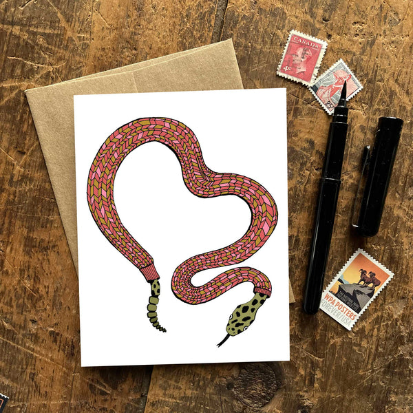 Snake in a Sweater Greeting Card