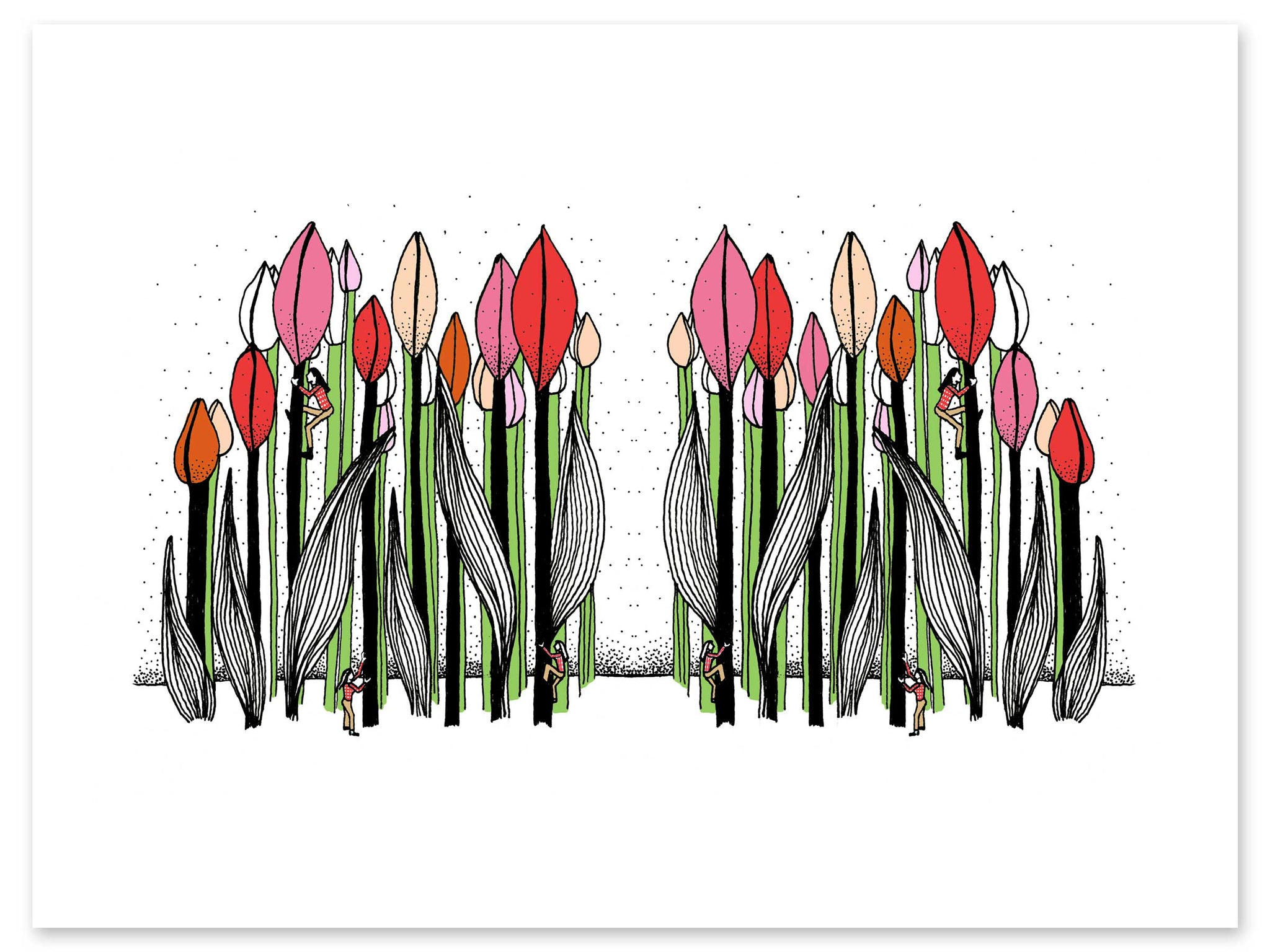 Exploring Giant Tulips Print