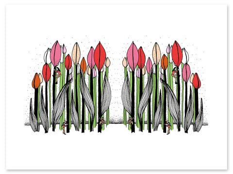 Exploring Giant Tulips Print