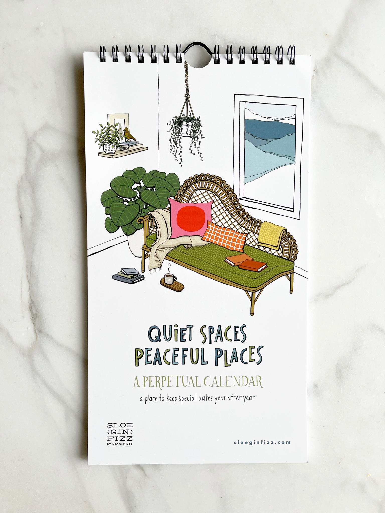 Perpetual Calendar: Quiet Spaces, Peaceful Places