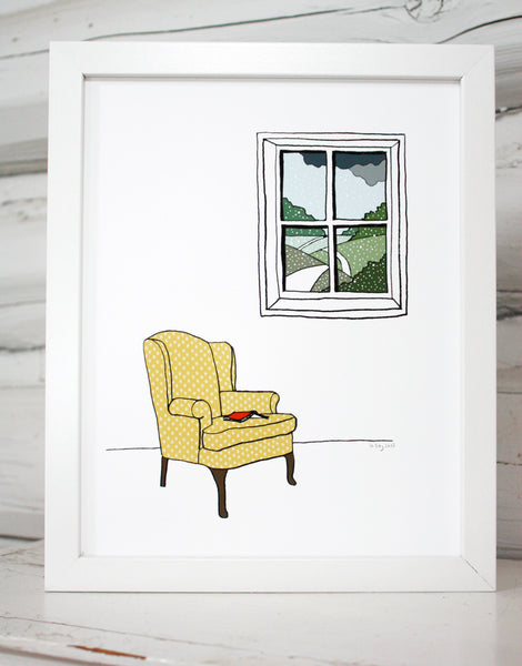 Armchair by the Window Print