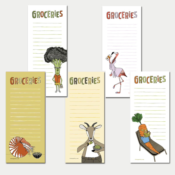You Pick: Set of Two Grocery List Notepads