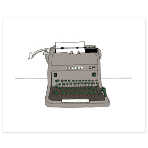 HH Royal Typewriter Print