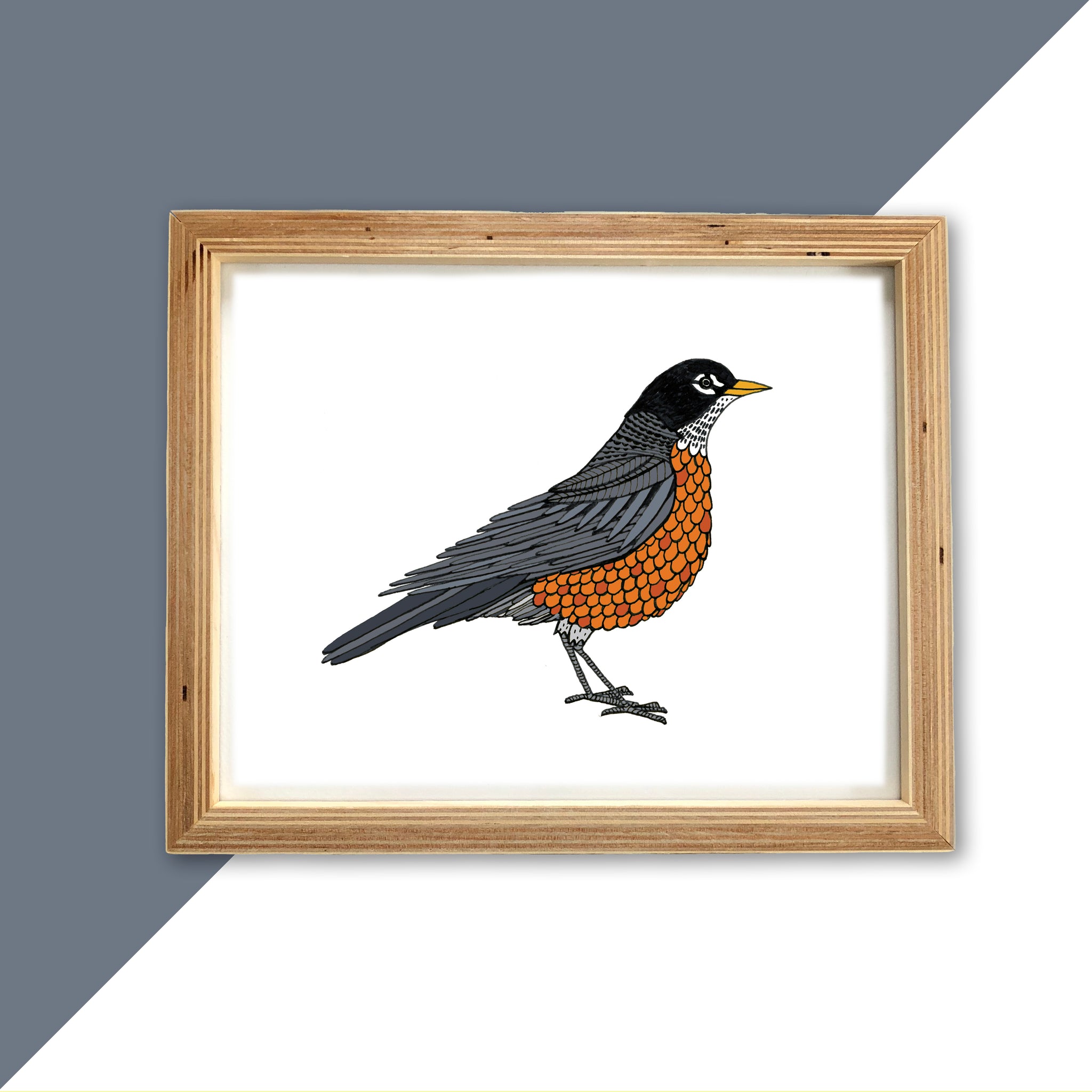 Spring Robin Print – Sloe Gin Fizz