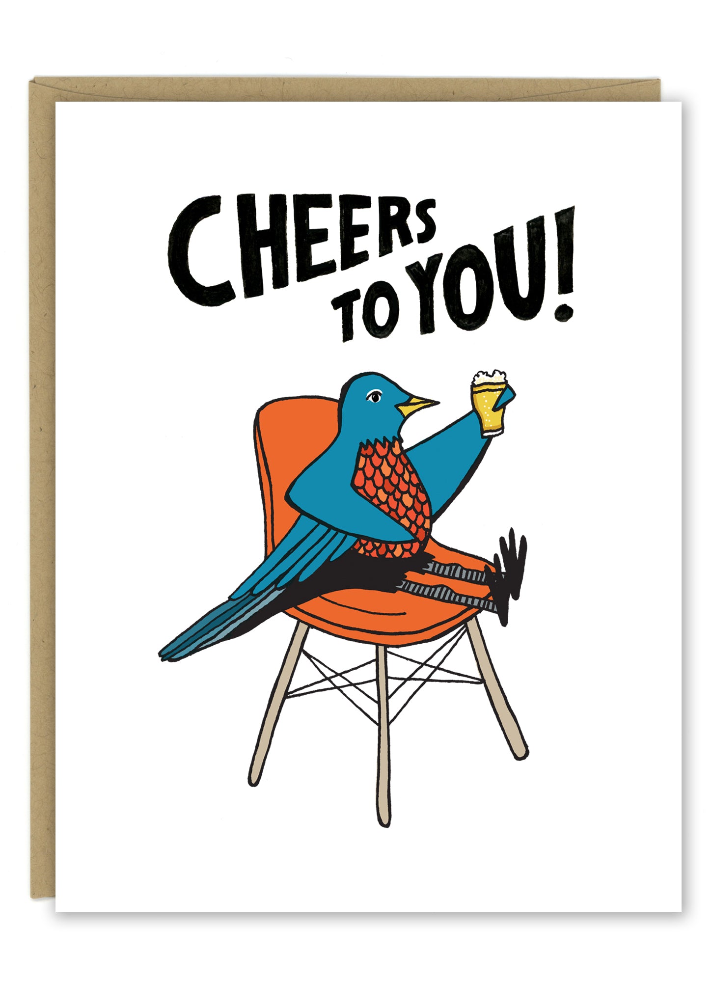 Robin Says Cheers to You Greeting Card