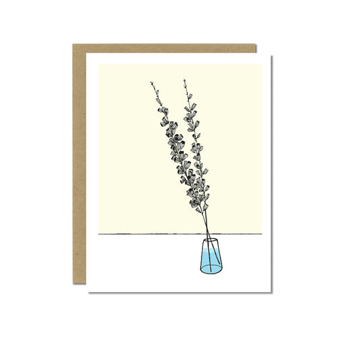 Salvia Flower Greeting Card