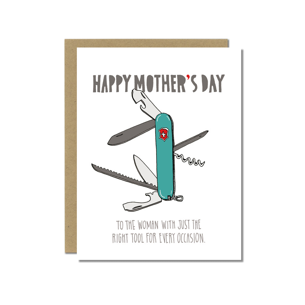 Swiss Army Knife Multi-Tool Mother's Day Card