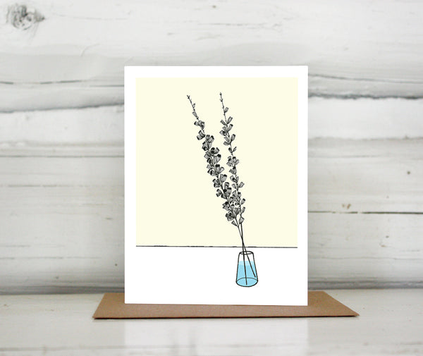 Salvia Flower Greeting Card