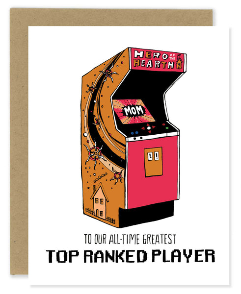 Video Game Top Ranked Player Mother's Day Greeting Card