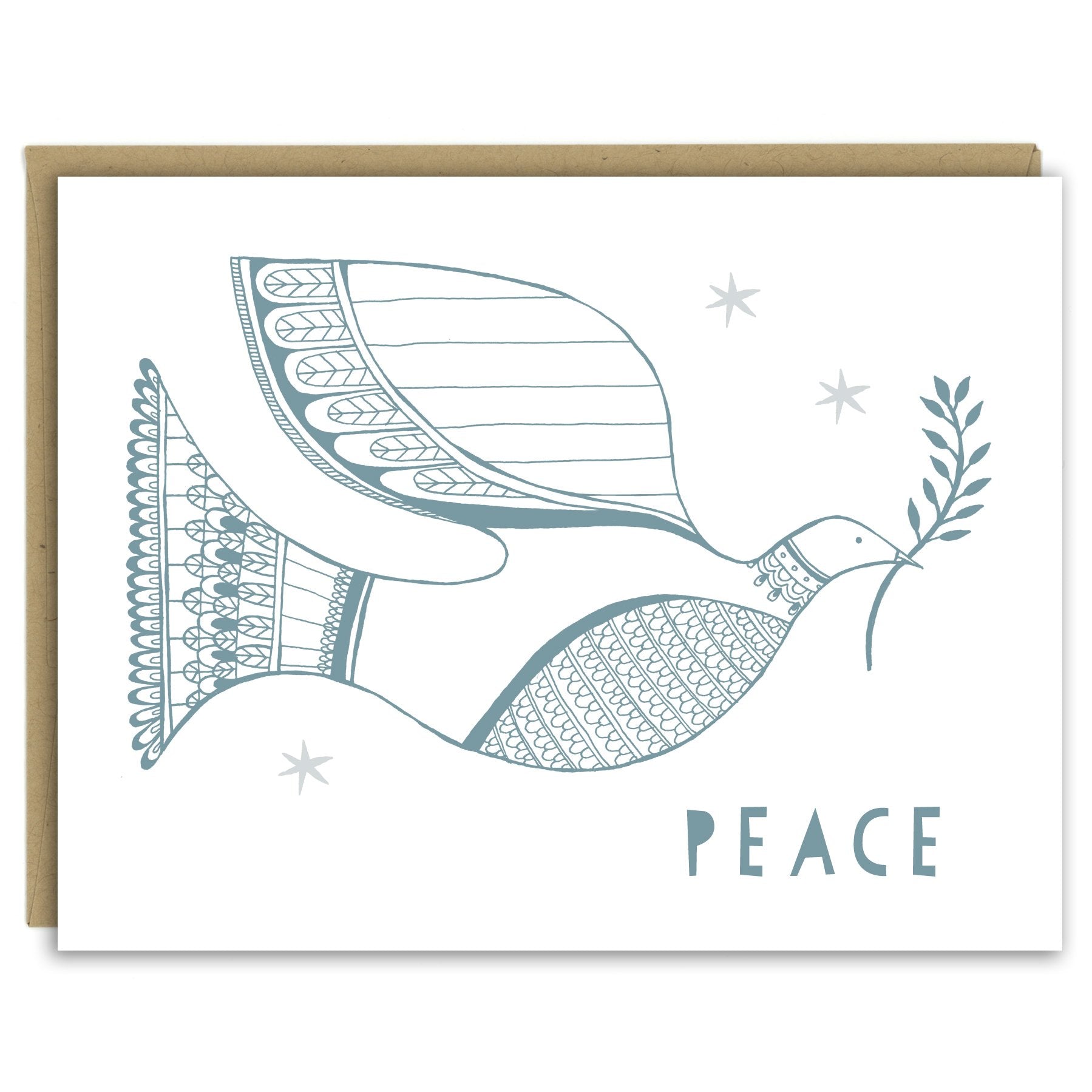 Peace Dove Holiday Card — Single Card