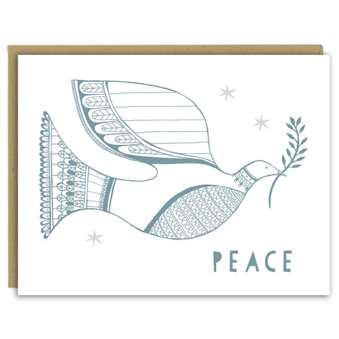 Peace Dove Holiday Card — Single Card