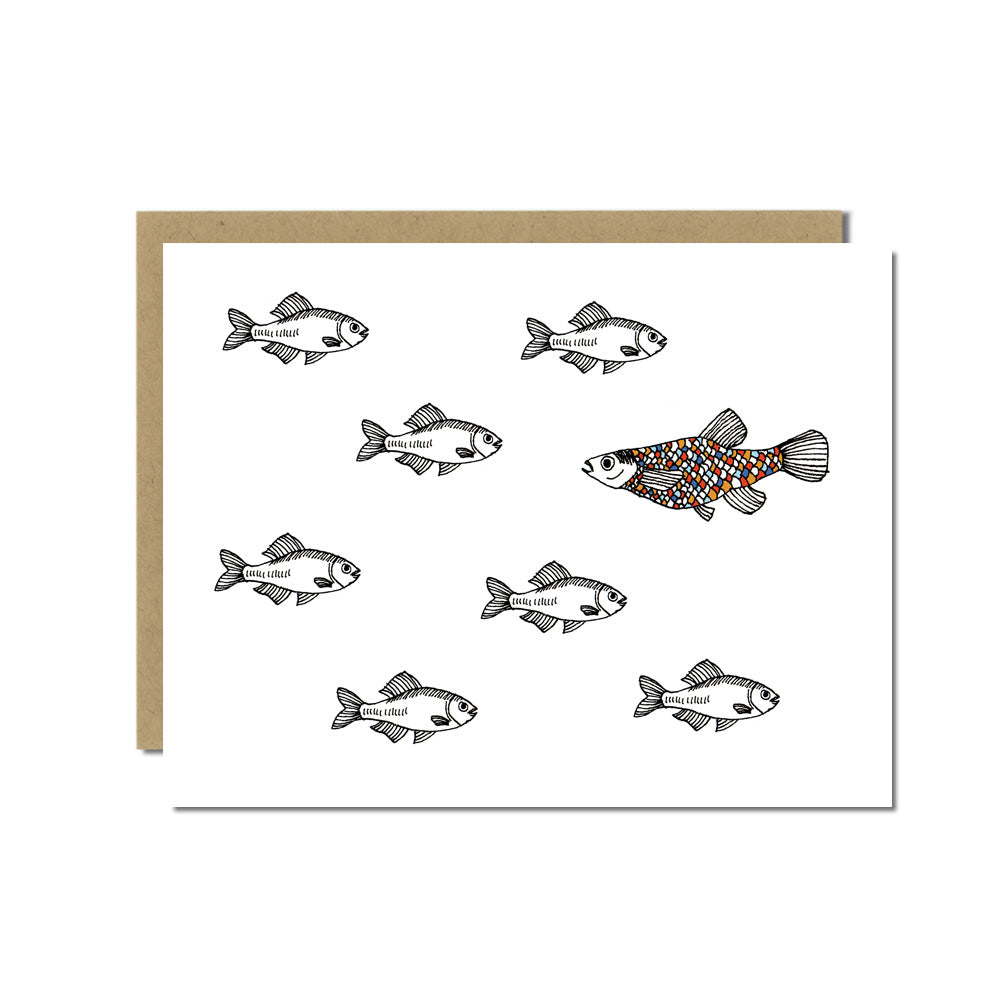 A Fish of a Different Color Greeting Card