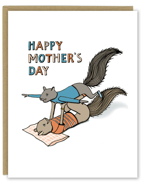 Flying Squirrel Mother's Day Greeting Card