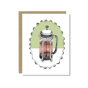 French Press Greeting Card