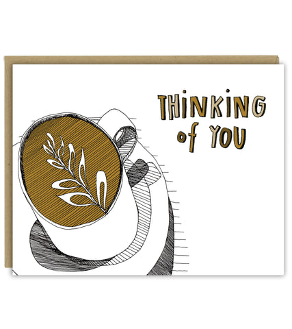 Latte Thinking of You Greeting Card