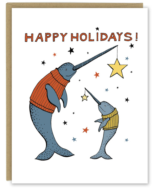 Narwhal Magic Holiday Card — Boxed Set of 8