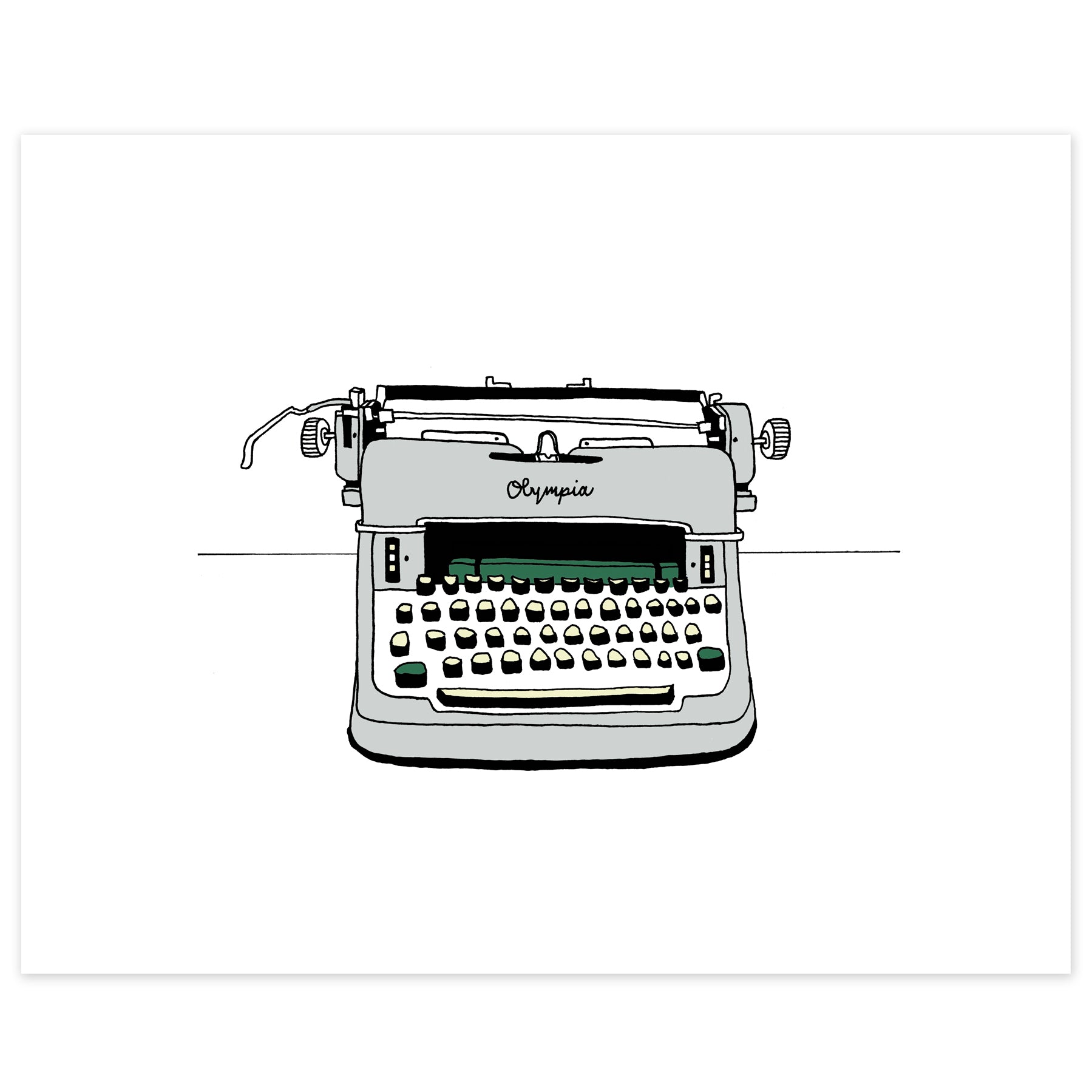 Olympia Typewriter Print