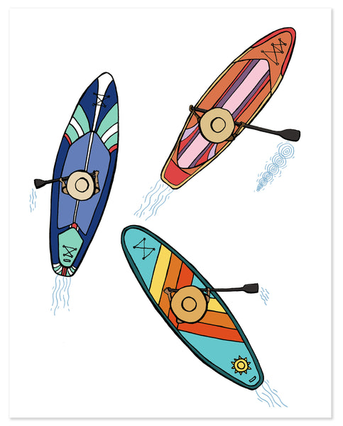 Paddleboards Print